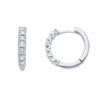 Orecchini Babila Milano Donna For You in Oro bianco Diamante BBD0903B